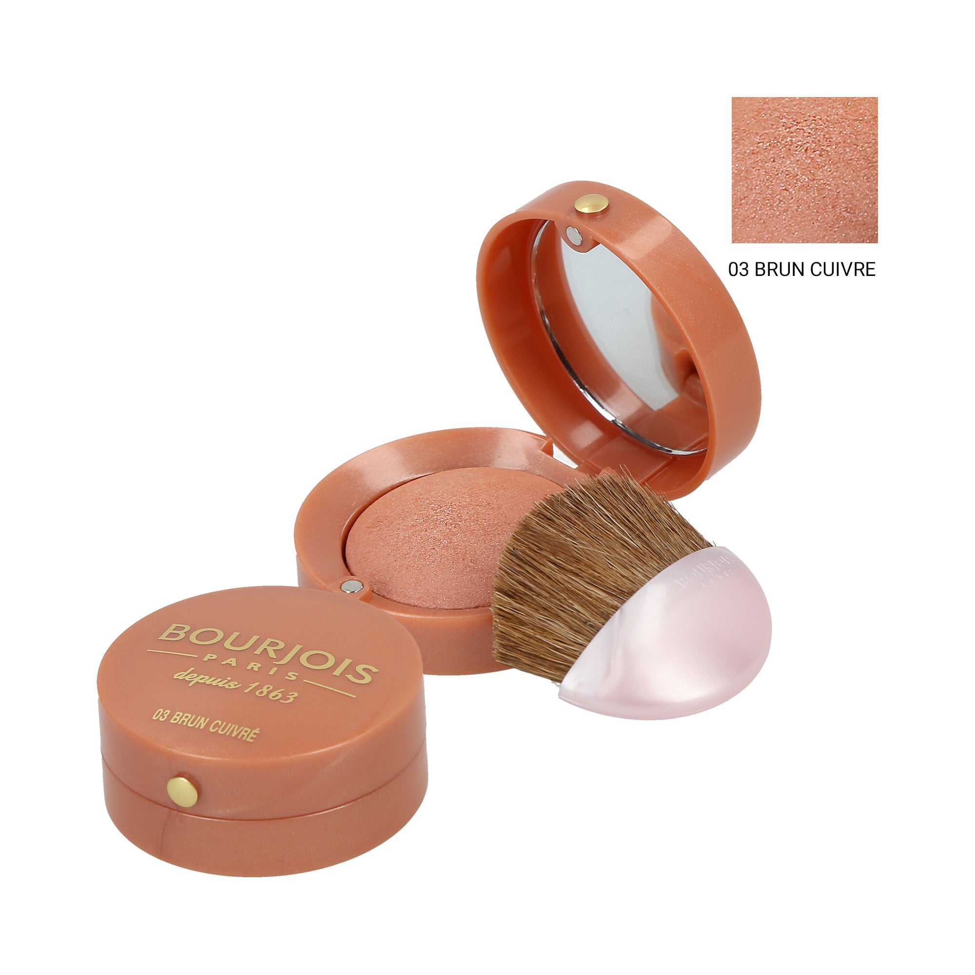 BOURJOIS Little Round Pot Blush 03 Brown 2,5g