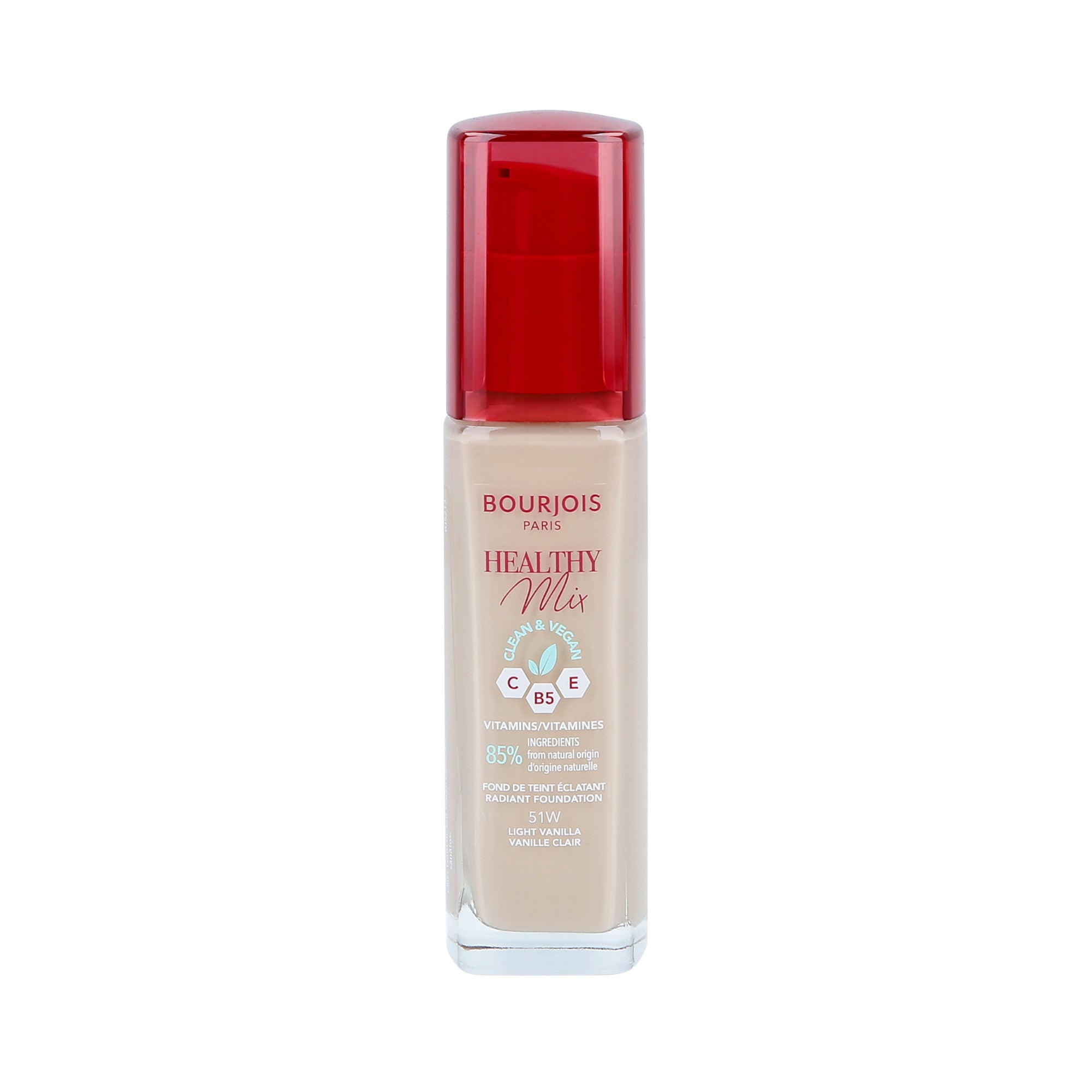 BOURJOIS HEALTHY MIX VEGAN Rozjasňující podkladová báze 051W Light Vanilla 30ml