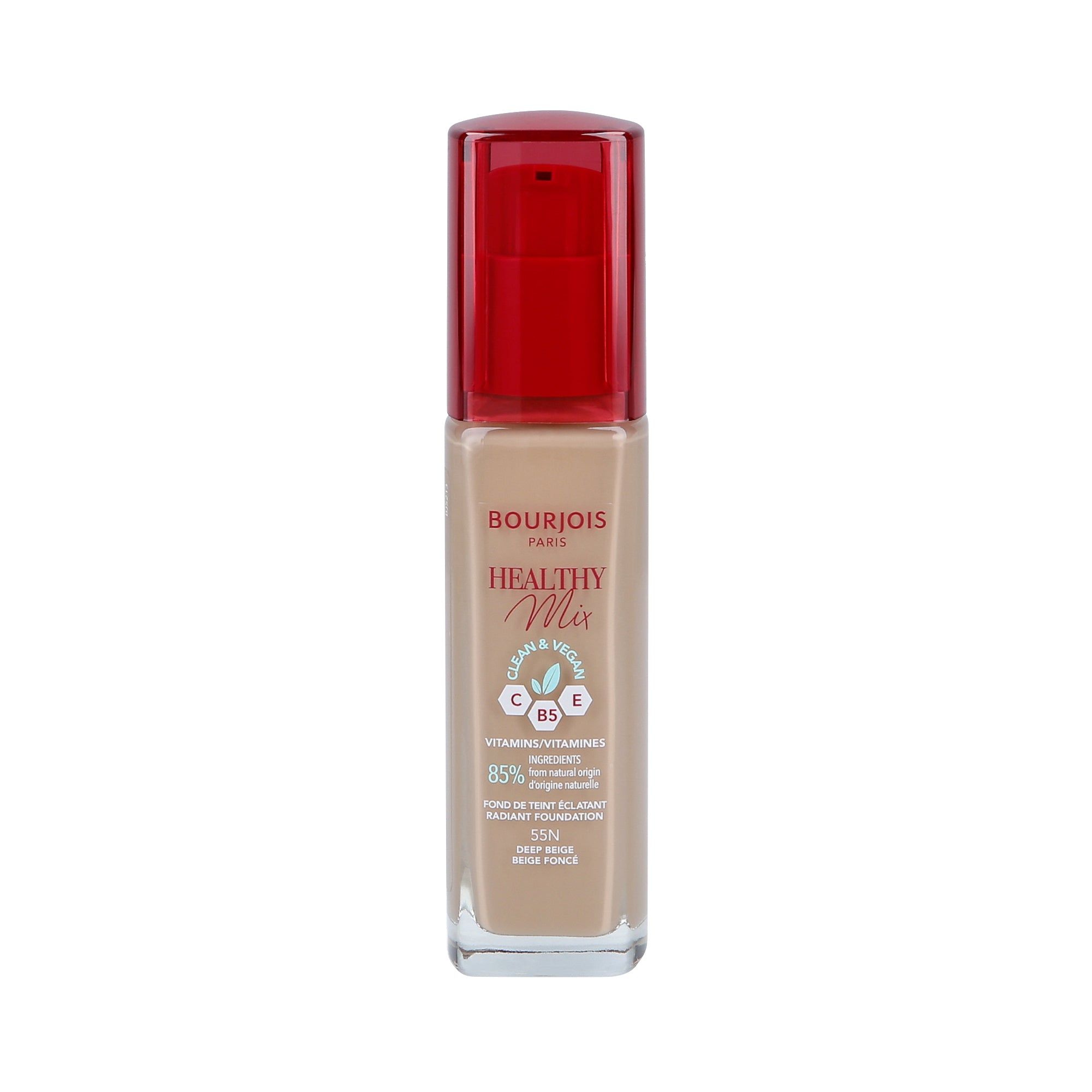 BOURJOIS HEALTHY MIX VEGAN Rozjasňující podkladová báze 055N Deep Beige 30ml