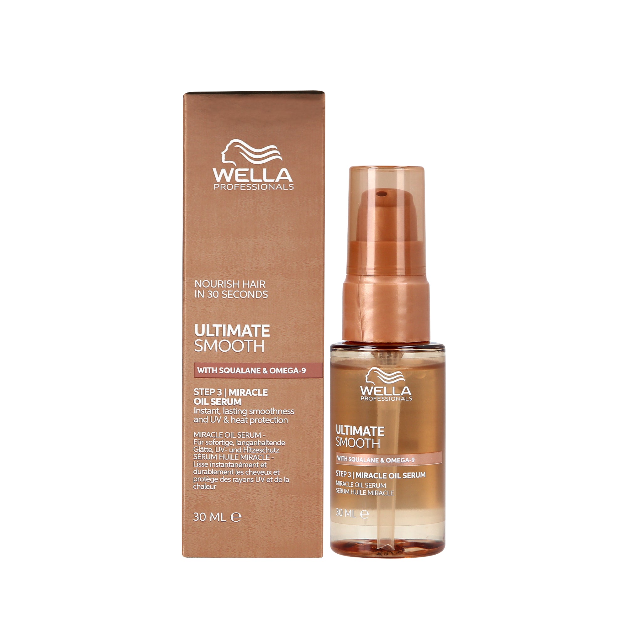 WELLA PROFESSIONALS ULTIMATE SMOOTH MIRACLE OIL Vyhlazující sérum na vlasy 30 ml