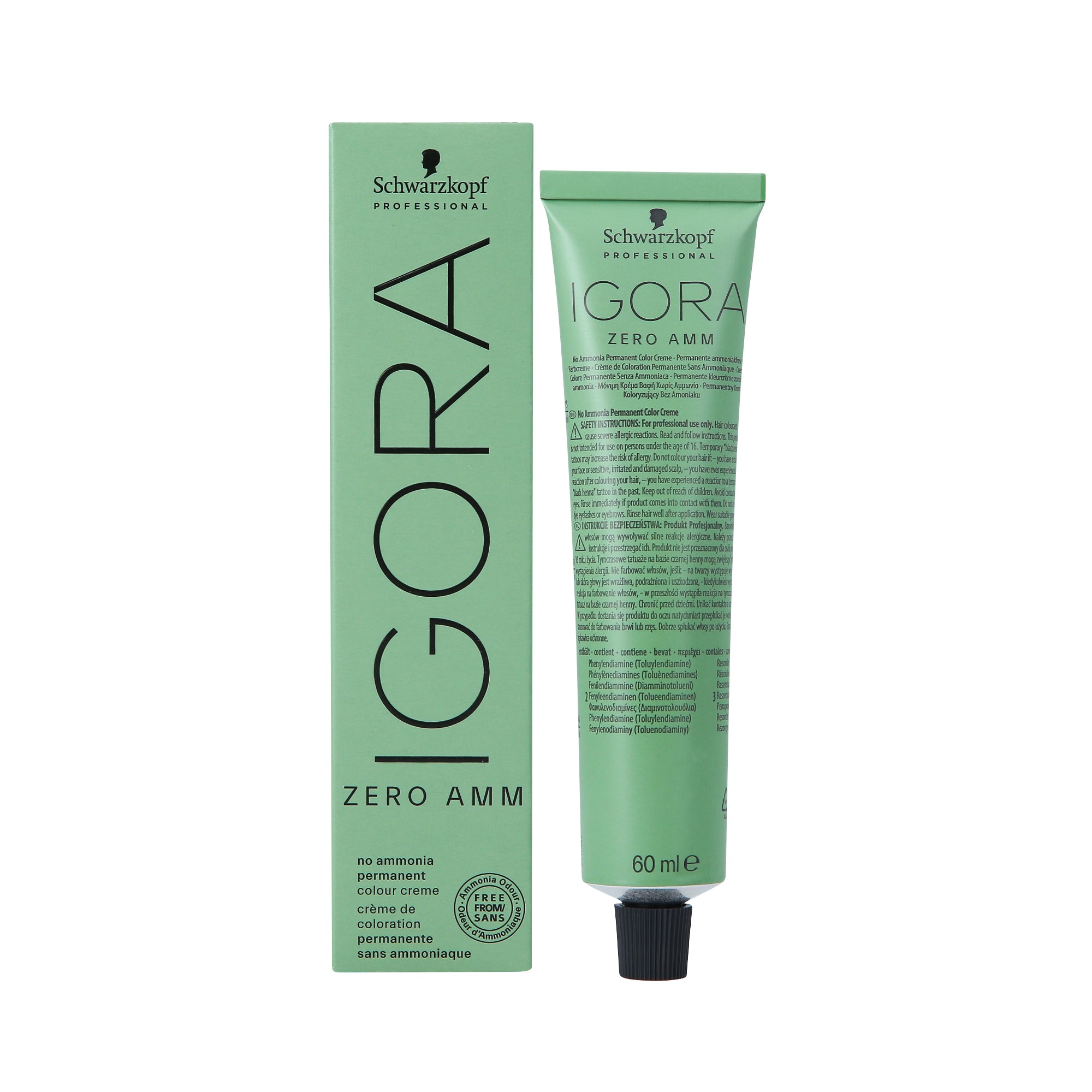 SCHWARZKOPF PROFESSIONAL IGORA ZERO AMM Tinta per capelli senza ammoniaca 60 ml
