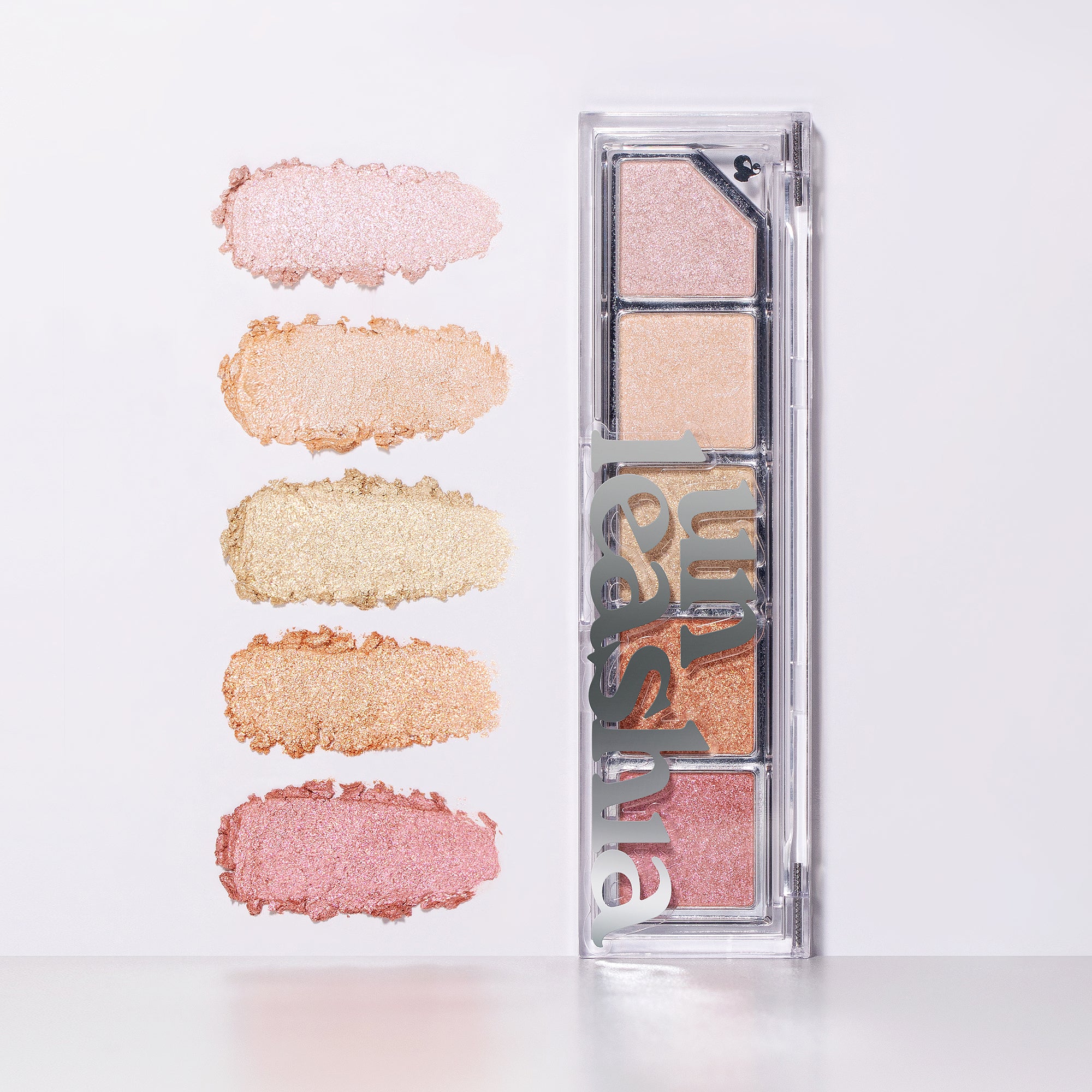 UNLEASHIA MOOD SHOWER Paletka očních stínů a rozjasňovačů No.100 Ballerina 4 g #4