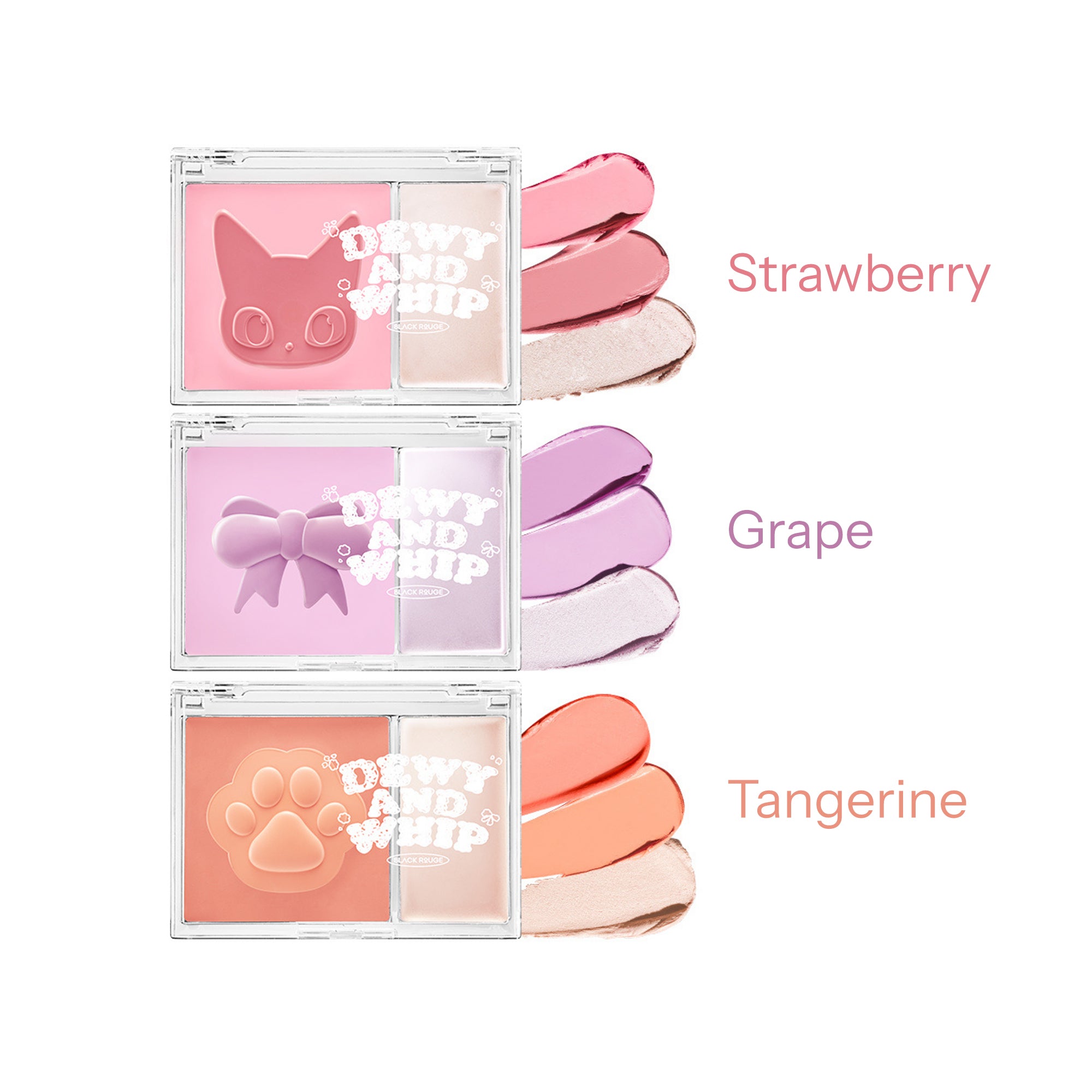 BLACK ROUGE DEWY WHIP CHEEK Kremowy róż i rozświetlacz 15 g