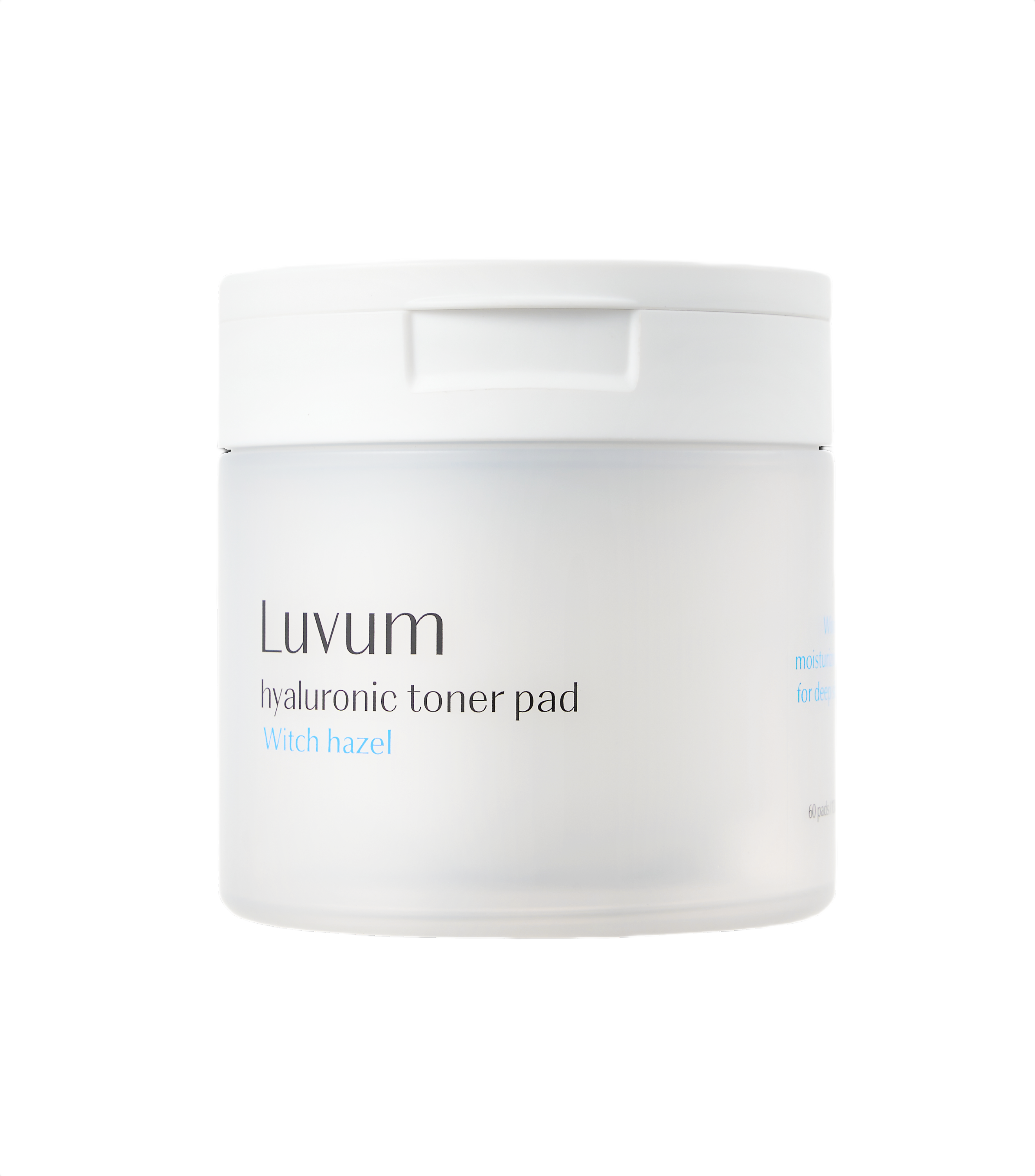 LUVUM WITCH HAZEL HYALURONIC TONER PAD Toning Pads mit pflanzlicher Hyaluronsäure und Hamamelishydrolat 130 ml 60 Stk.