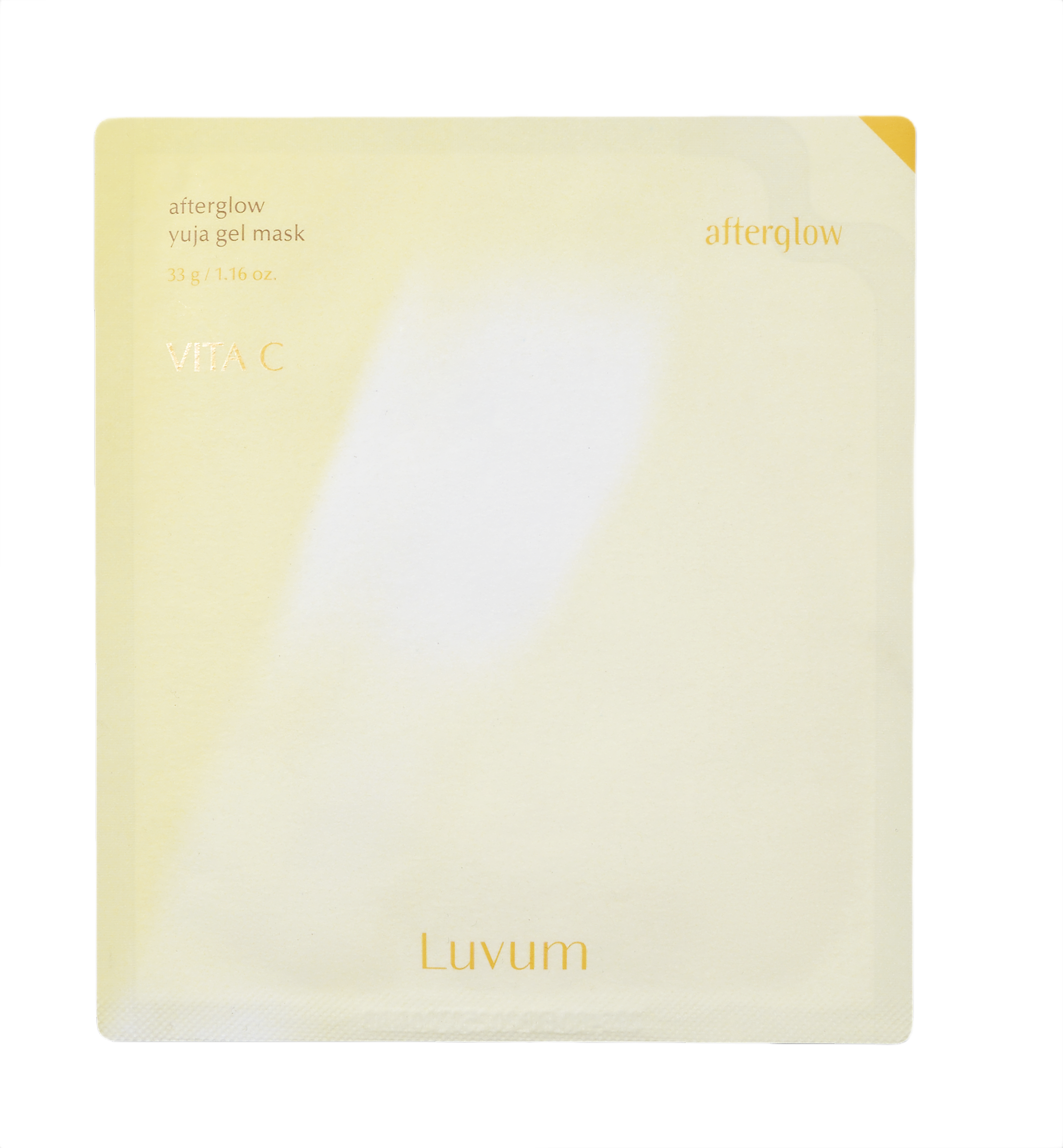 LUVUM AFTERGLOW YUJA GEL MASK Beleuchtende Hydrogel-Gesichtsmaske 33 g