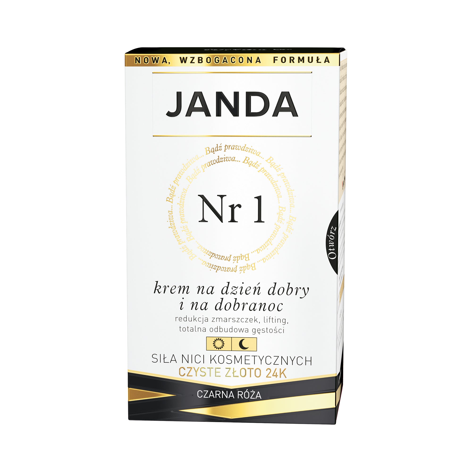 JANDA NE. 1 Liftingový, protivráskový krém s ryzím zlatem na den/noc 50 ml