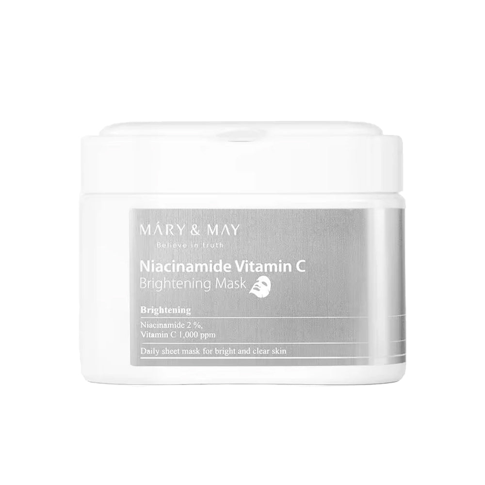MARY & MAY NIACINAMIDE VITAMIN C MASK Set aufhellender Gesichtsmasken mit Vitamin C, 30-tlg.