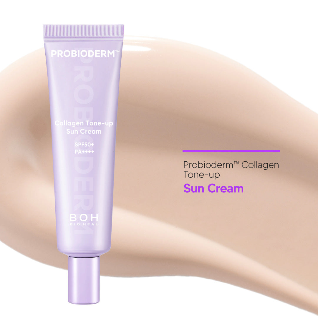 BOH BIO HEAL Probioderm™ Collagen Tone-Up Sun Cream SPF50+ PA++++ – Rozjasňující a tonizující opalovací krém 50 ml #5