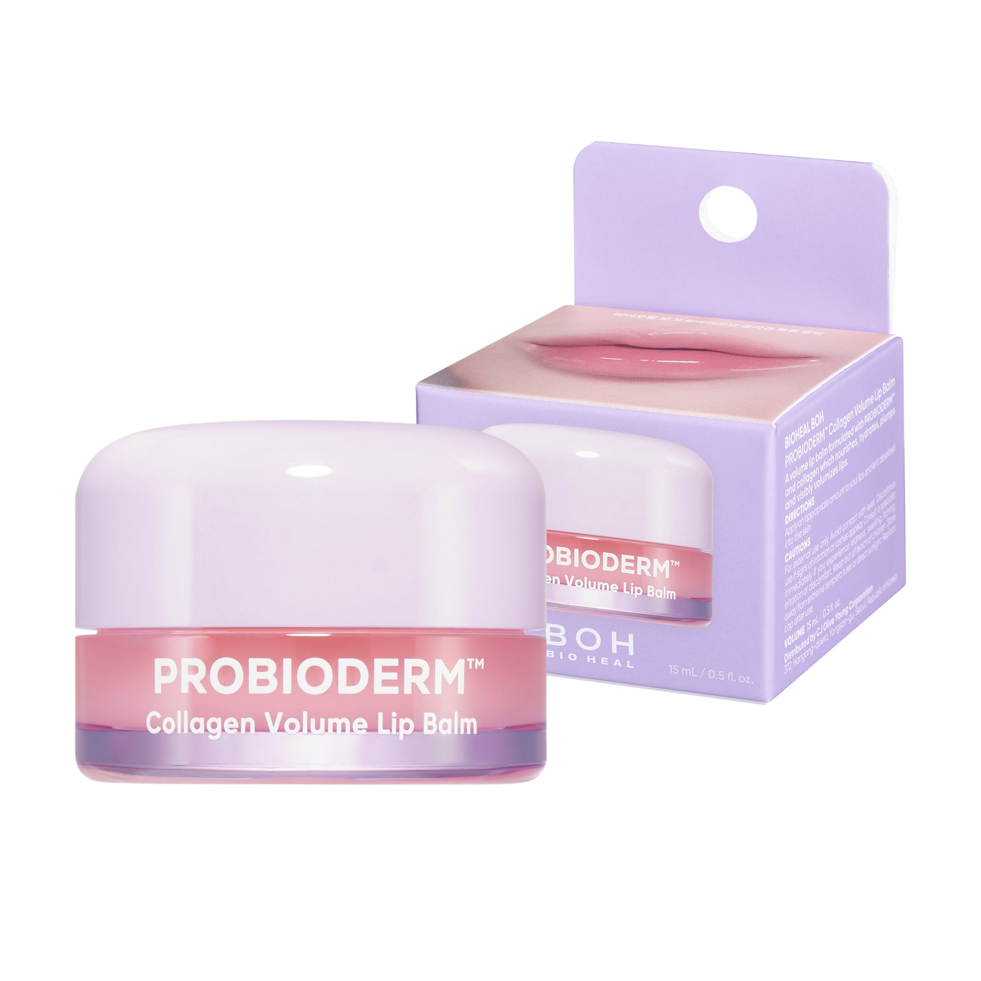 BIOHEAL BOH Probioderm™ Collagen Volume Lip Balm – Nawilżająco-ujędrniający balsam kolagenowy do ust 15 ml