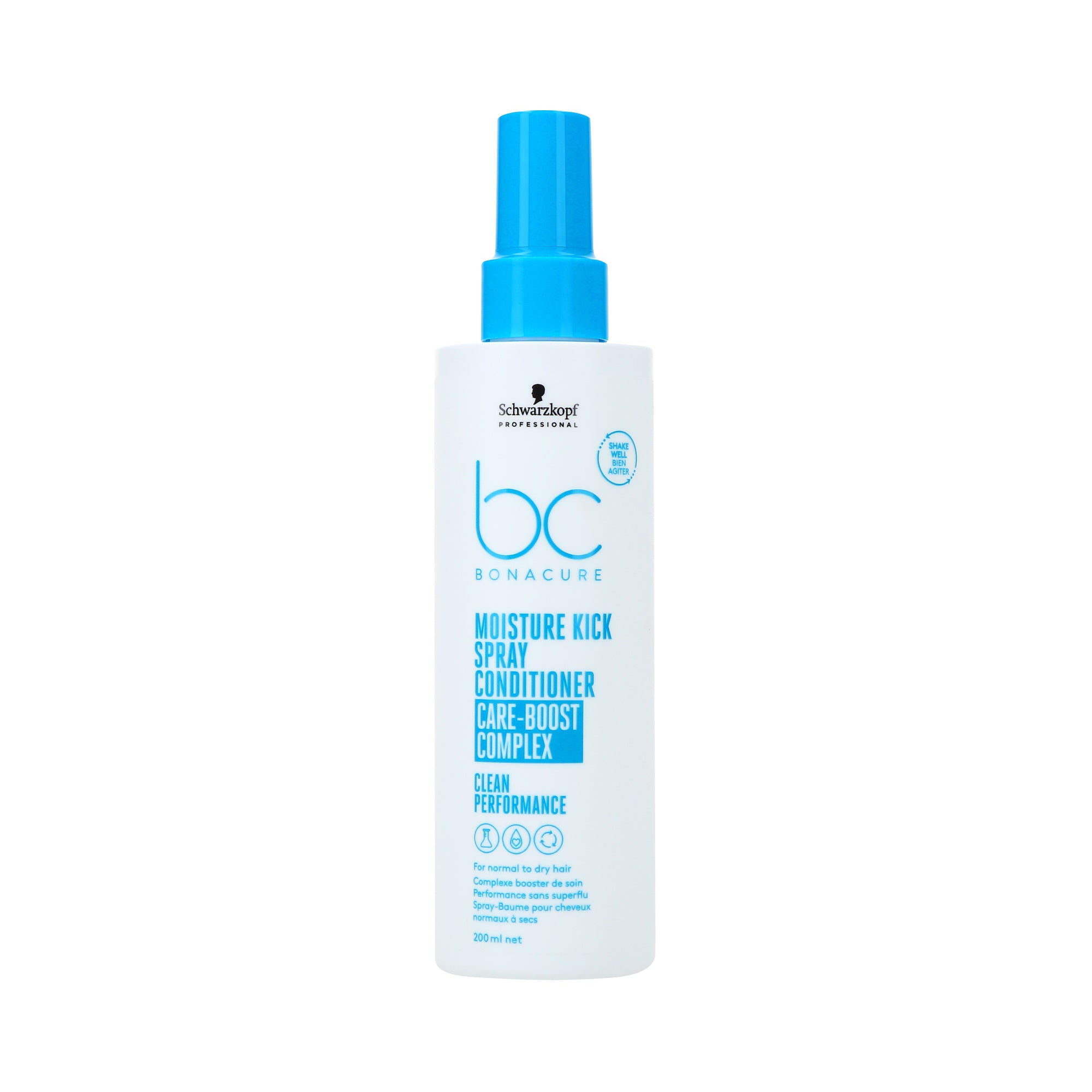 Après-shampoing biphasé Schwarzkopf Bonacure Moisture Kick en spray 200 ml