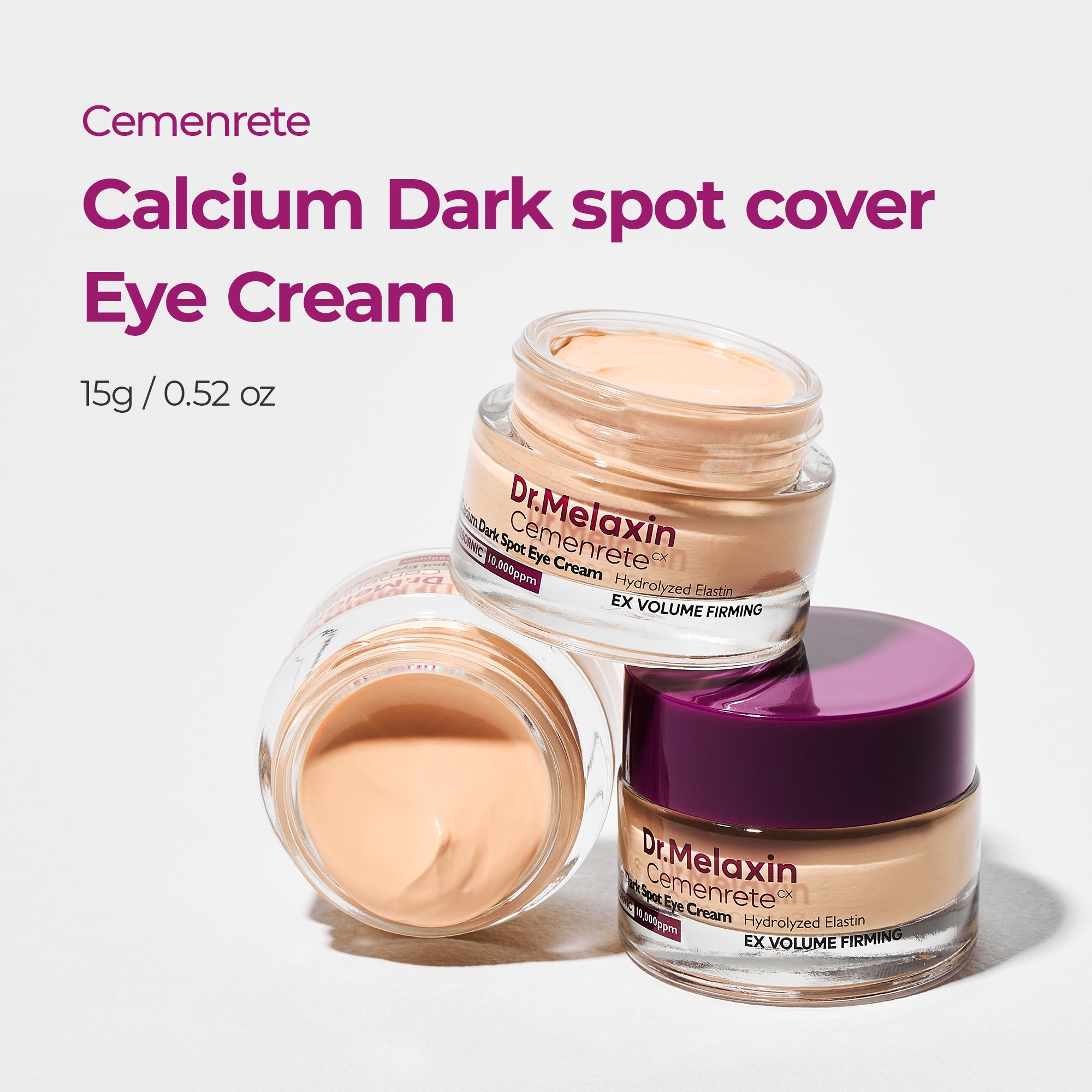 DR.MELAXIN CEMENRETE CALCIUM DARK SPOT EYE CREAM Oční krém rozjasňující a zpevňující 15 g #4