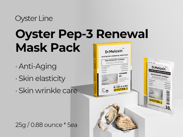 DR.MELAXIN OYSTER PEPTIDE MASK Maschere peptidiche ringiovanenti in fogli 5 x 30 g #5