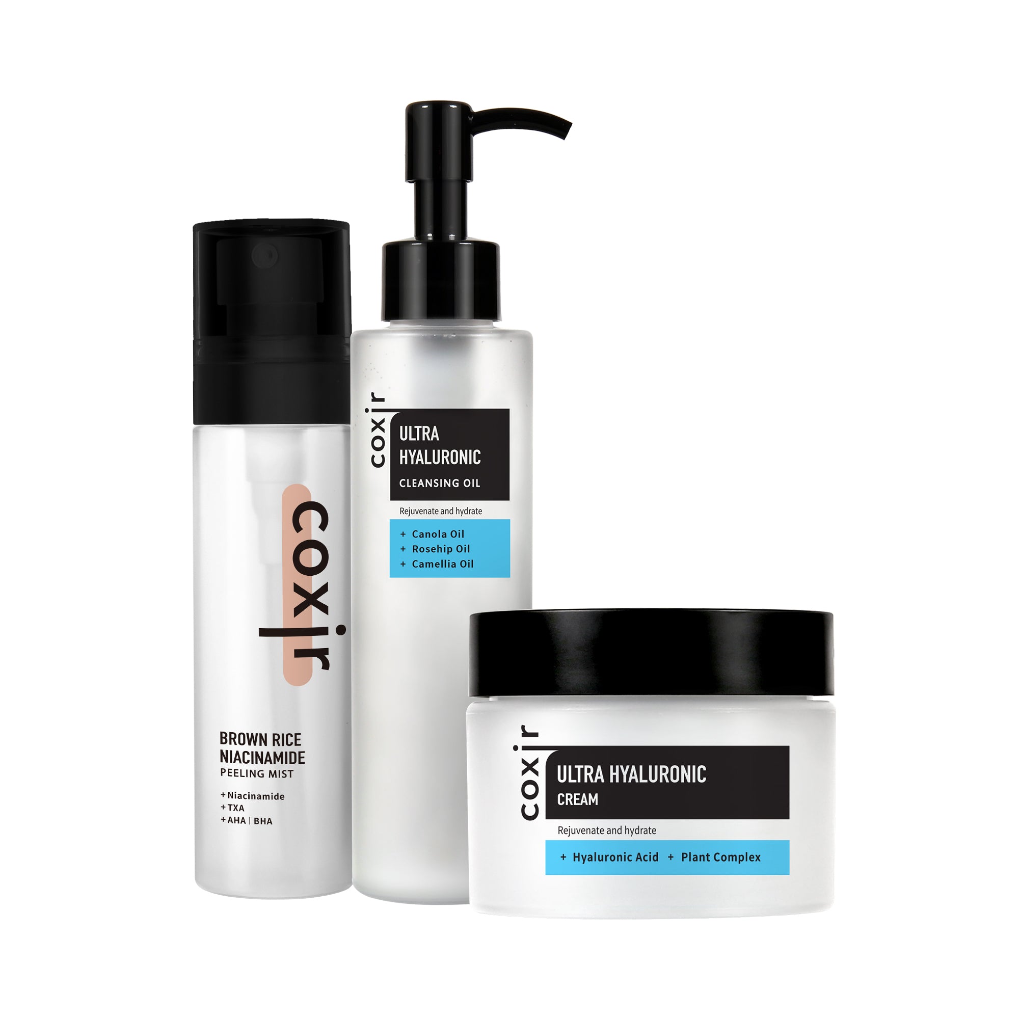 COXIR ULTRA Feuchtigkeitsset – ein Set, das die Haut intensiv mit Feuchtigkeit versorgt und glättet