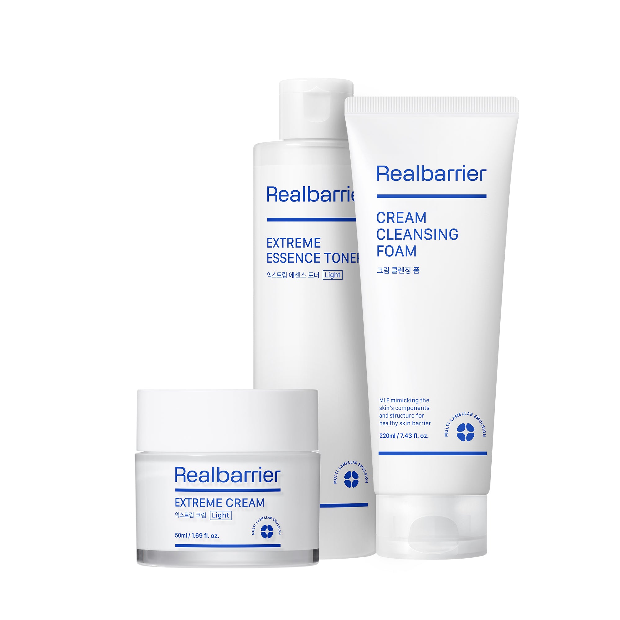 REAL BARRIER MLE Extreme Moisture Set – ein regenerierendes und feuchtigkeitsspendendes Set für empfindliche Haut
