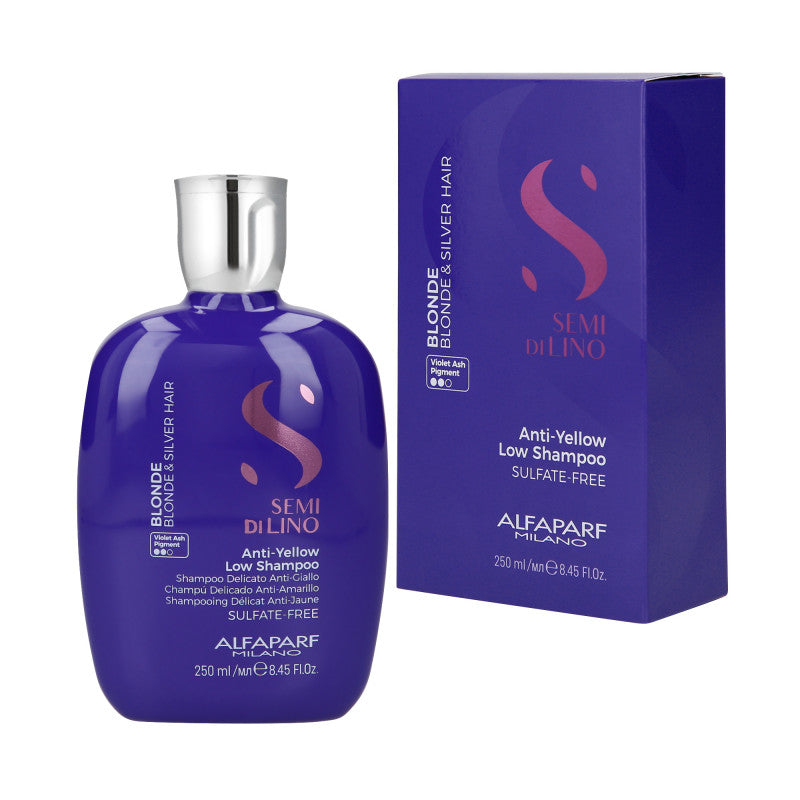 ALFAPARF SEMI DI LINO BLONDE ANTI YELLOW Neutralizační šampon pro blond vlasy 250 ml