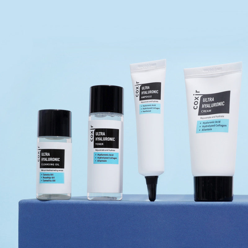 COXIR ULTRA HYALURONIC LINE Zestaw intensywnie nawilżający z kwasem hialuronowym 30 ml + 20 ml + 20 ml + 10 ml #2