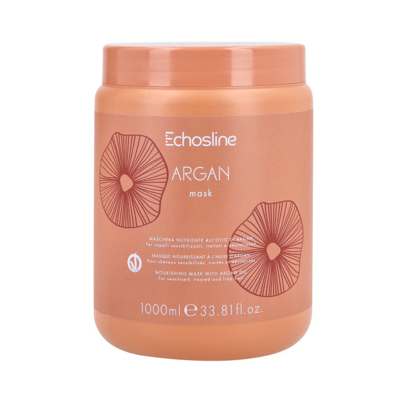 ECHOSLINE ARGAN Masque Vegan à l'huile d'argan pour cheveux secs 1000ml