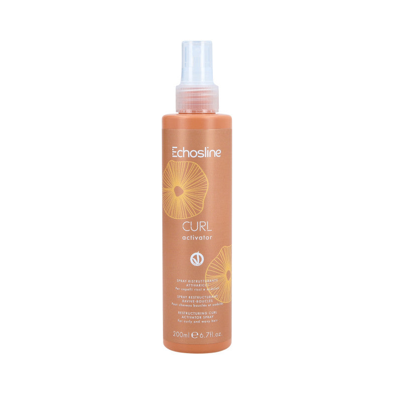 ECHOSLINE CURL AKTIVÁTOR Regenerační sprej pro aktivaci kudrnatých a vlnitých vlasů 200 ml