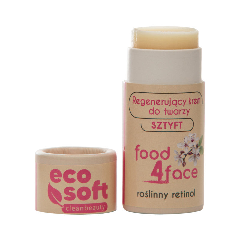 ECO SOFT FOOD4FACE Regenerierende Gesichtscreme mit pflanzlichem Retinol 30 g