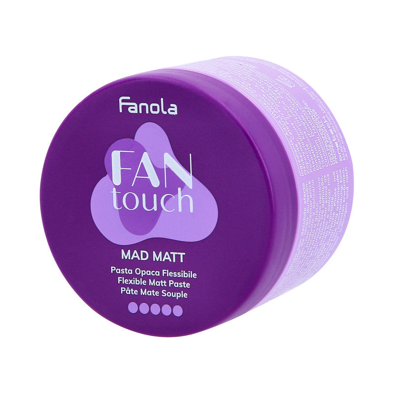 FANOLA FAN TOUCH MAD MATT Elastyczna pasta do włosów, matowa 100 ml