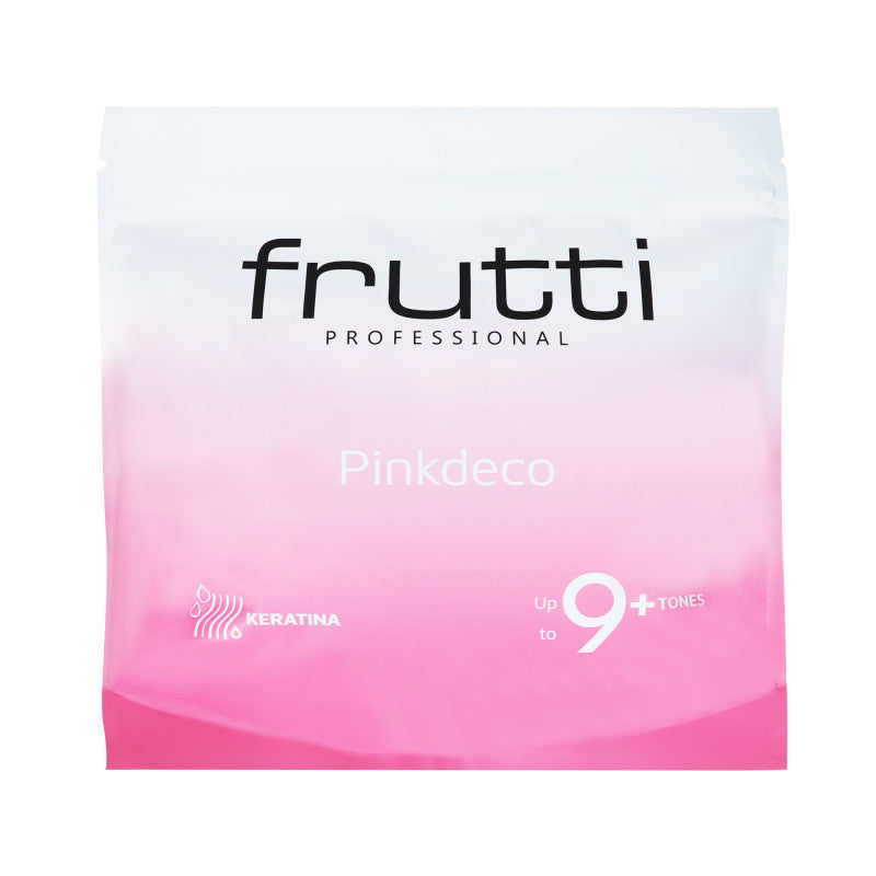FRUTTI PROFESSIONAL PINKDECO KERATIN Rozjaśniacz do włosów z różowym pigmentem 500 g