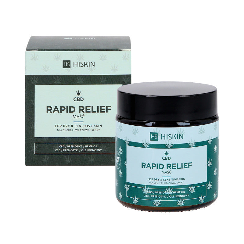 HISKIN CBD RAPID RELIFE Pommade de secours pour peaux sèches et sensibles 120 ml