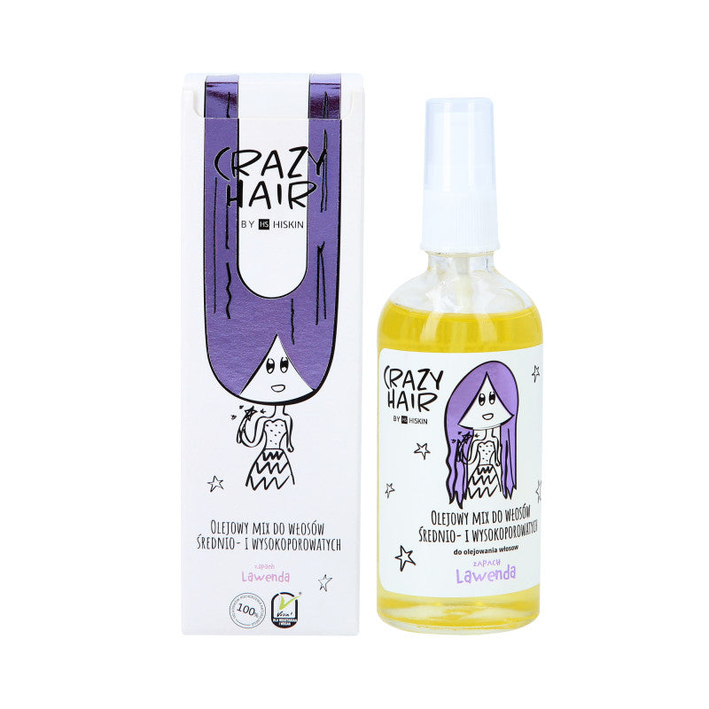HISKIN CRAZY HAIR Öl für mittel- und hochporöses Haar mit Lavendelduft 100ml