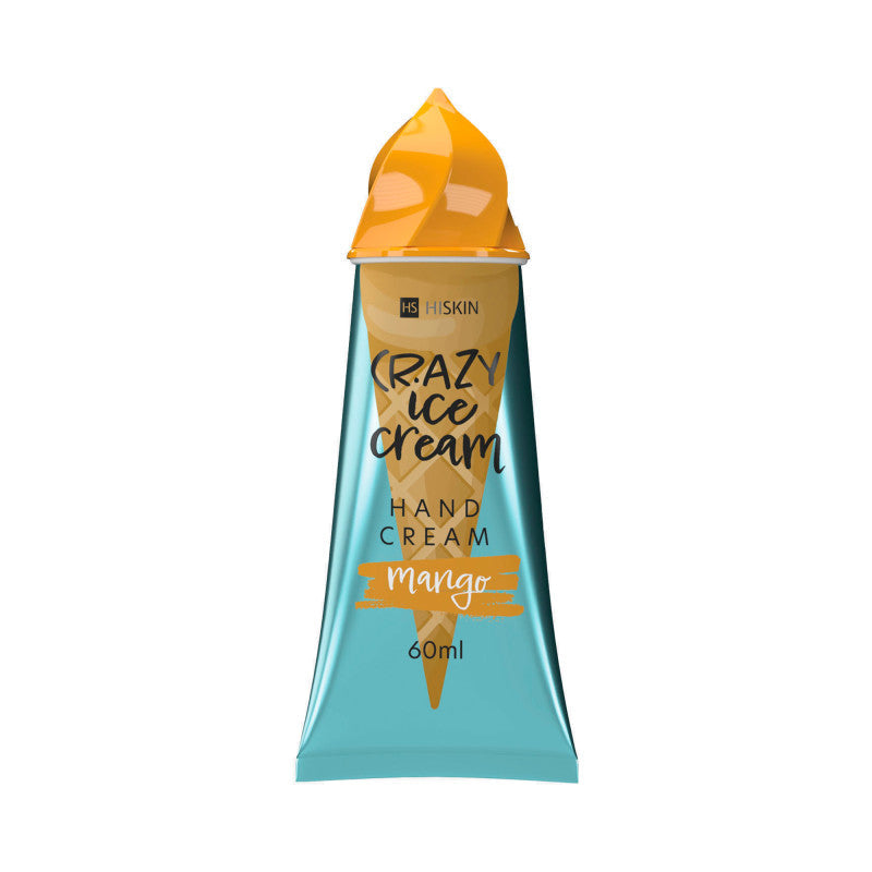 HISKIN CRAZY ICE CREAM Crème pour les mains au parfum de mangue 60 ml