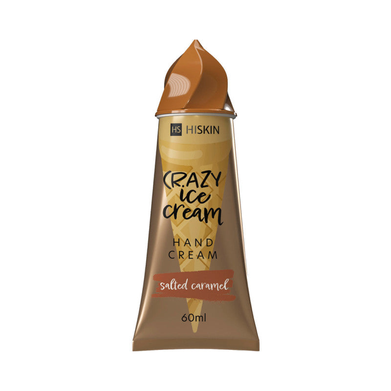 HISKIN CRAZY ICE CREAM Crème pour les mains au parfum de caramel salé 60 ml