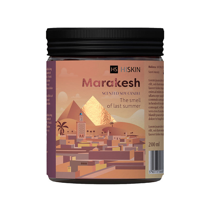 HISKIN HOME BON VOYAGE Sojová svíčka Marakesh 200 ml