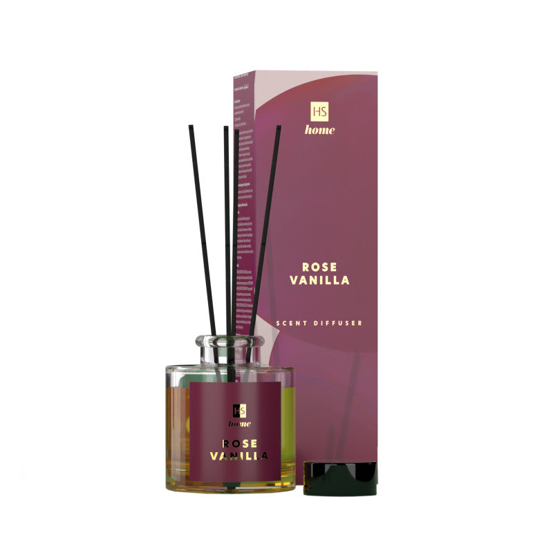 HISKIN HOME Innenduftdiffusor Rose & Vanille 90 ml