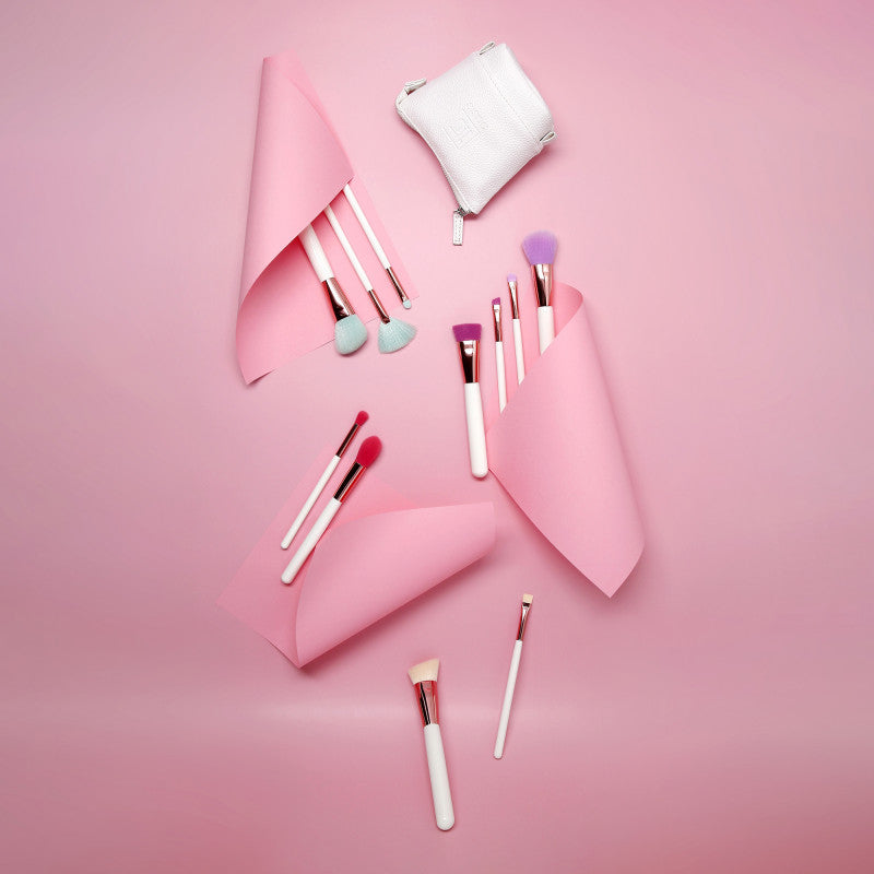 ilū basic Set di 11 pennelli trucco + astuccio, Multicolore #4