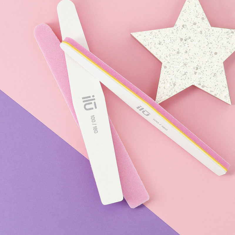 ilū 2in1 Trapezform Nagelfeile Und Polierfeile, Körnung 180/100 #4