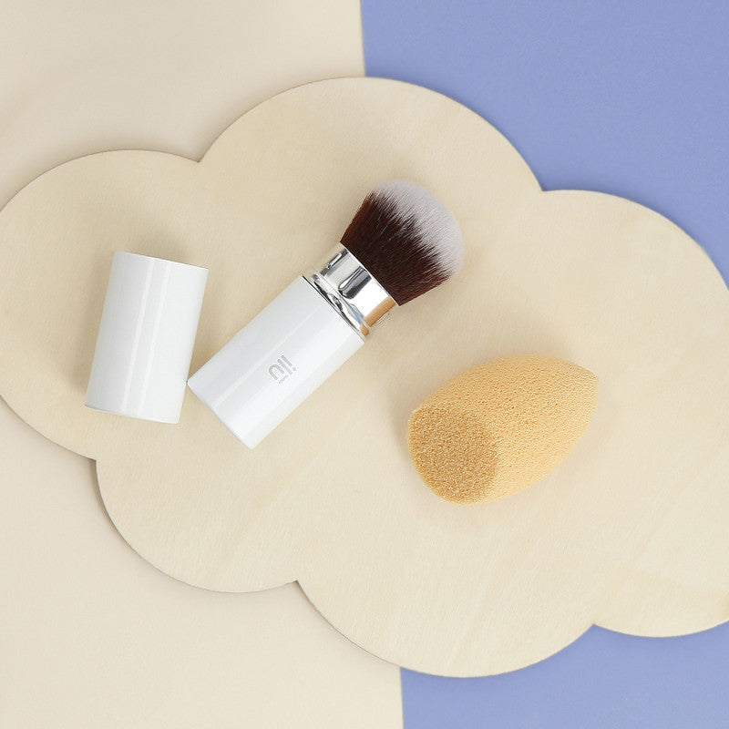 ilū Less Is More Set Di Pennelli Trucco Viso Makeup Professionale Spugnetta make up 2 Pezzi #4