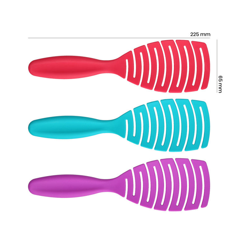 ilū My Happy Color 3 Teilig Haarbürsten zum Kämmen von Trocknem Und Nassem Haar #2