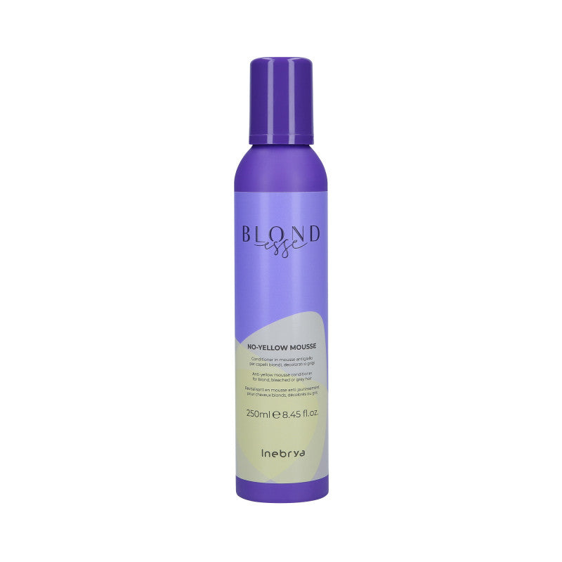 INEBRYA BLONDESSE NO YELLOW MOUSSE Balsamo in mousse per capelli biondi contro i riflessi gialli 250ml