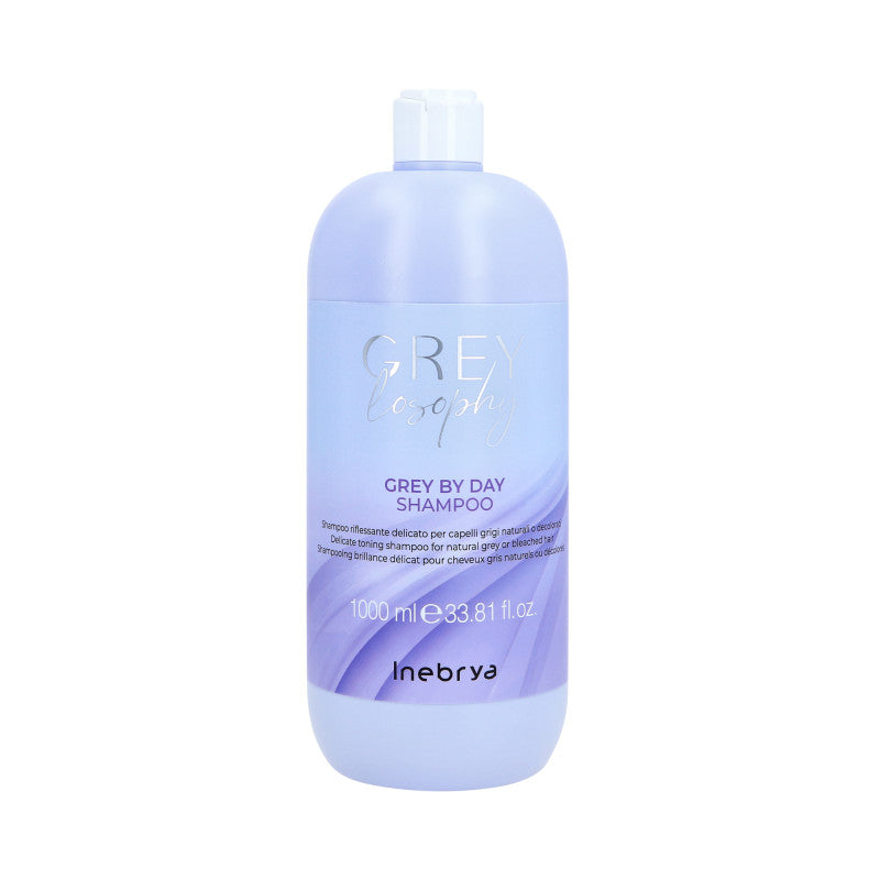 INEBRYA GREYLOSOPHY GREY BY DAY Shampoo detergente delicato per capelli grigi e decolorati 1000ml