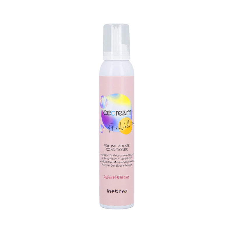 INEBRYA ICE CREAM PRO-VOLUME MOUSSE Schiuma balsamo per capelli fini 200ml