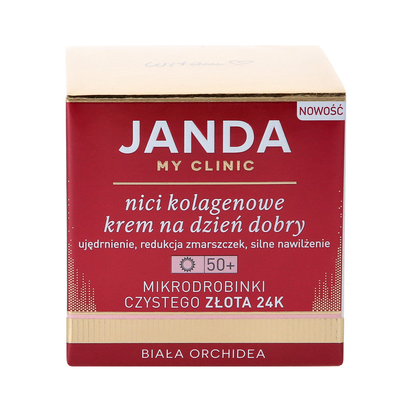 JANDA MY CLINIC 50+ Kolagenové nitě, protivráskový dobrý ranní krém 50 ml