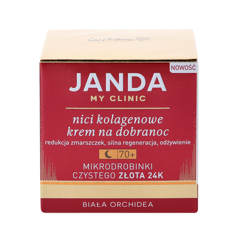 JANDA MY CLINIC 70+ Krém na spaní proti vráskám s kolagenovými nitěmi 50 ml
