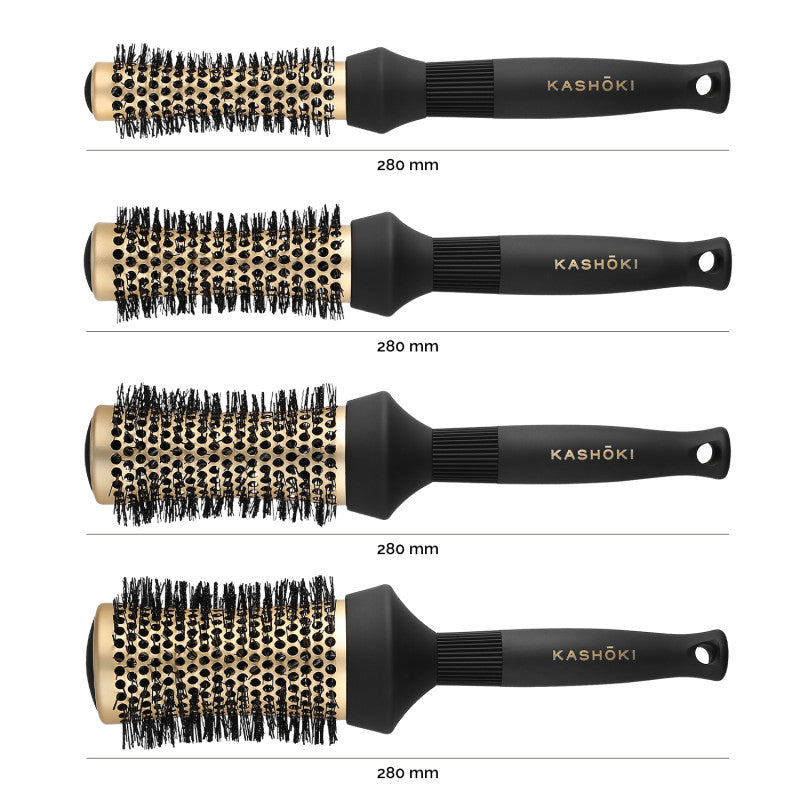 Kashōki Timeless Beauty 4 Teilig Rund Haarbürsten Set  #2