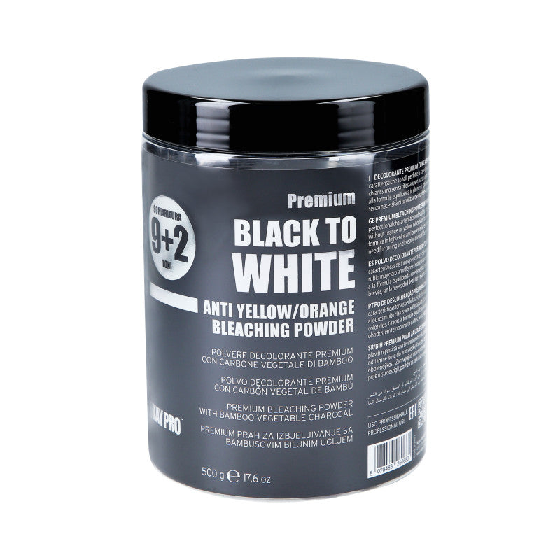 KAYPRO BLACK TO WHITE Rozjaśniacz do włosów z aktywnym węglem 9+2 500 g