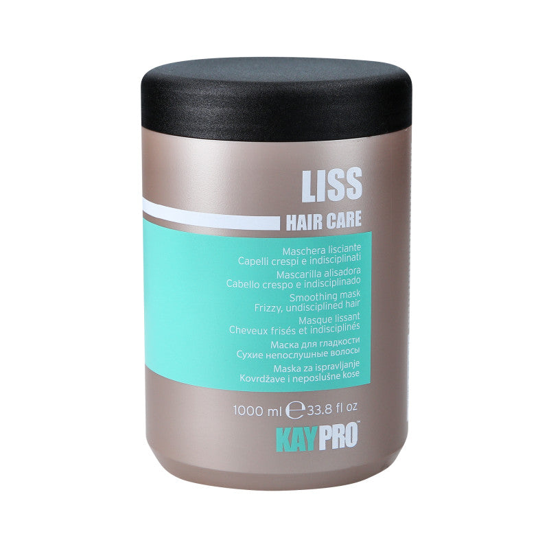 KAYPRO LISS Masque Lissant au Beurre de Karité pour Tous Types de Cheveux 1000 ml