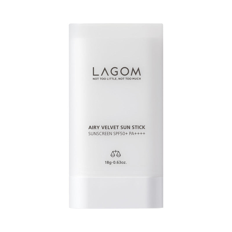 LAGOM AIRY VELVET SUN STICK SPF50+, PA+++ Samtiger Sonnenstift für Gesicht und Körper 18g