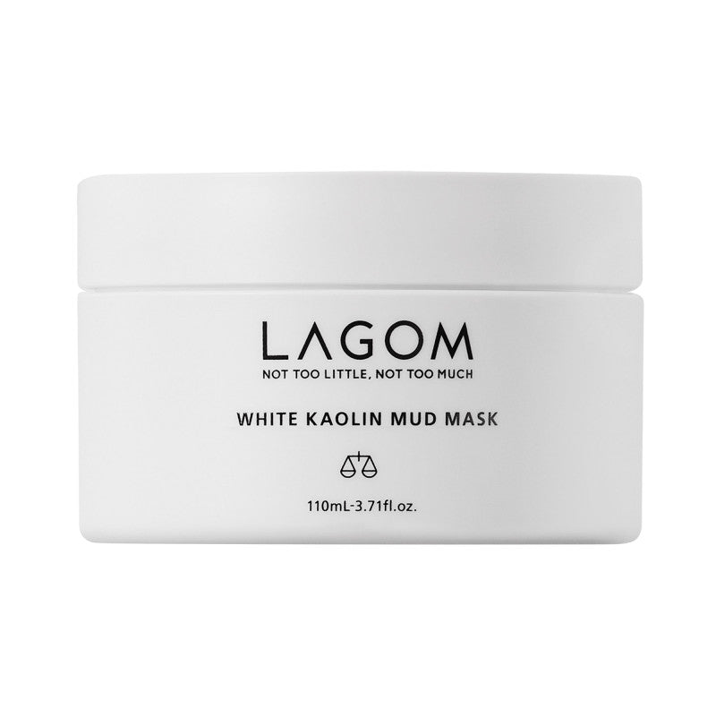 LAGOM WHITE KAOLIN Reinigungsmaske mit weißer Tonerde für Mischhaut und fettige Haut 110 ml