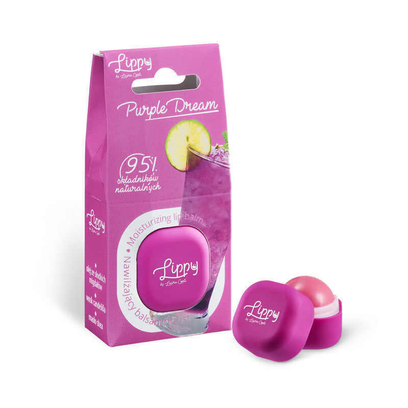 LAURA CONTI LIPPY DAY DRINKS Mega hydratační gel na rty Purple Dream 6,3 ml