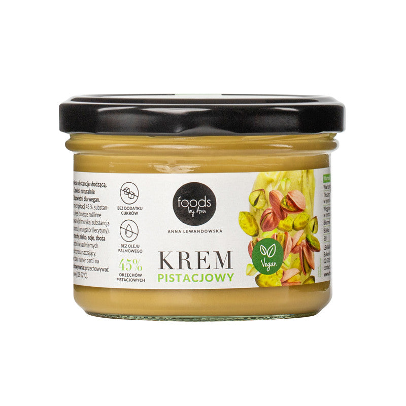 FOODS BY ANN Wegańska pasta pistacjowa 45% pistacji 200 g