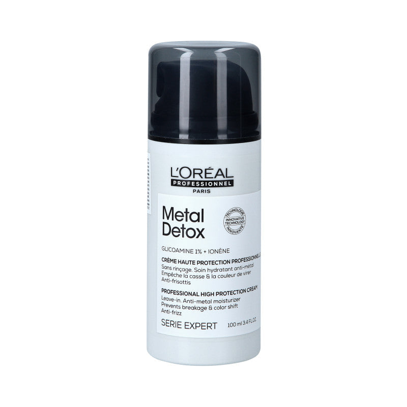 L'OREAL PROFESSIONEL METAL DETOX GLICOAMINE 1% + IONENE Crema idratante anticrespo senza risciacquo 100 ml