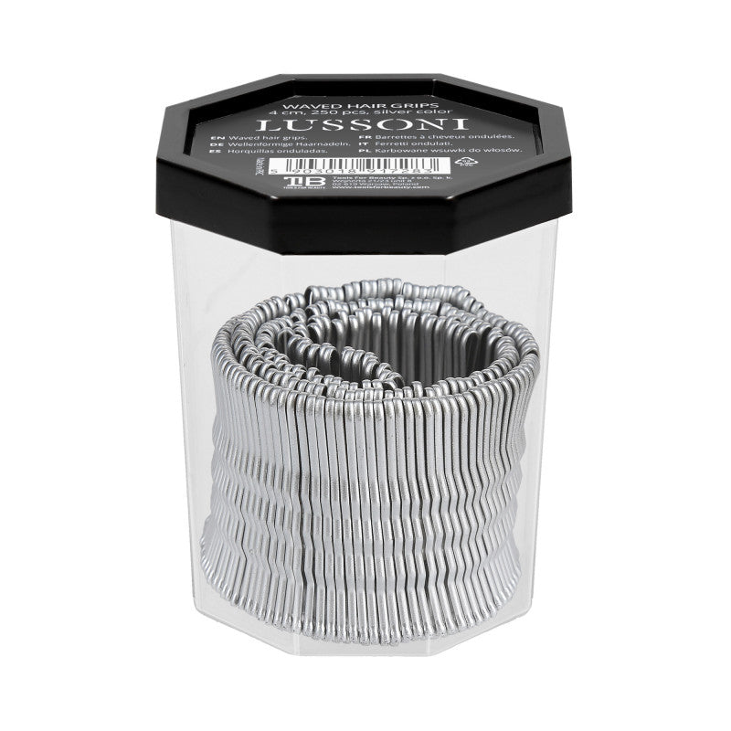 LUSSONI 250 Stück Silber Gewellte Haarnadeln, 4 cm #2