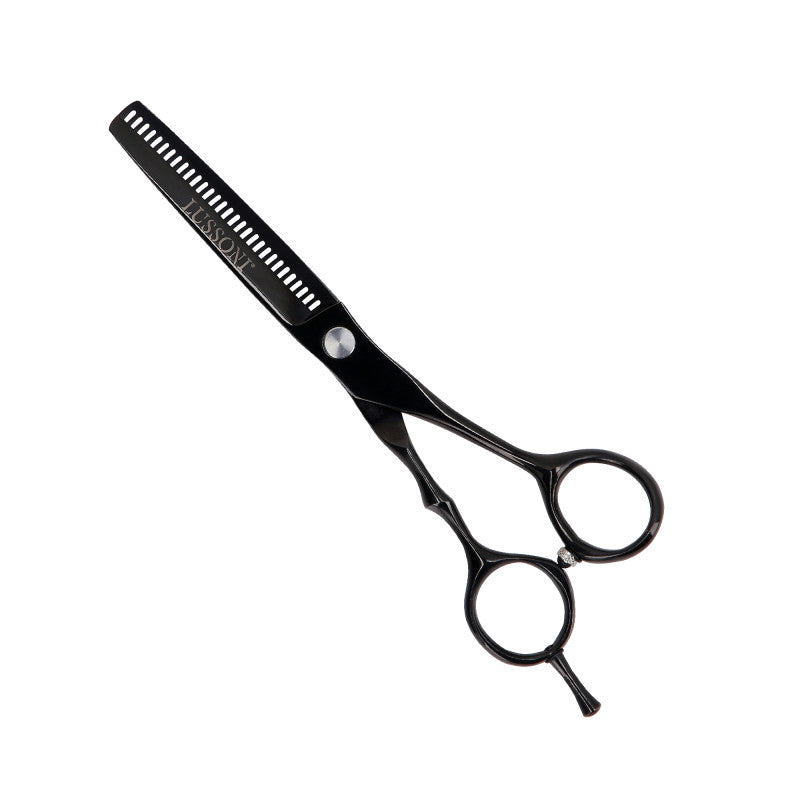 LUSSONI ECLIPSE SERIE Professionelle Friseurschere (schwarz): Effilierschere 6″, Schneideschere 6″ + Etui #3
